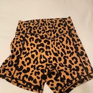 Balance Athletica cheetah print shorts from animal kingdom line
